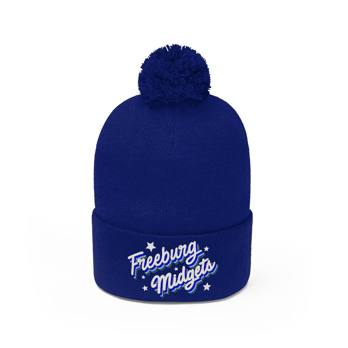 Retro Freeburg Midget Pennant Pom Pom Beanie