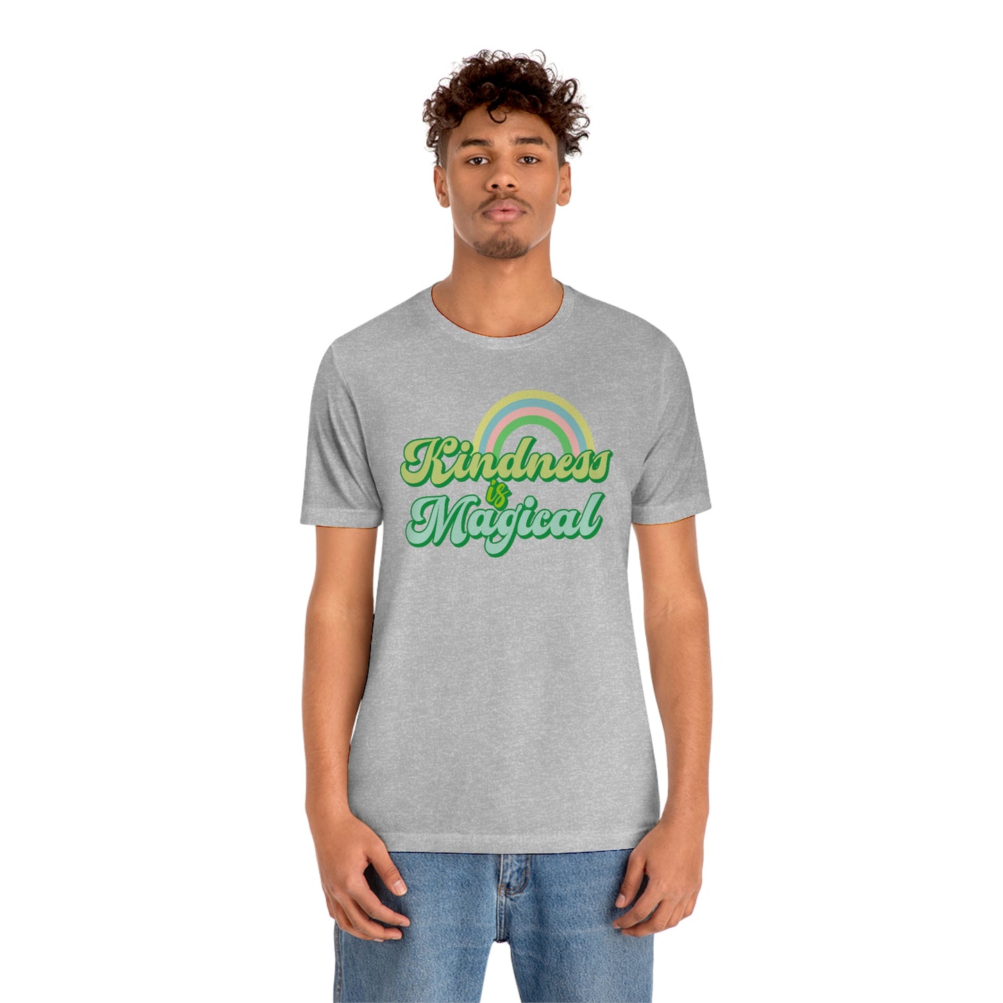 St. Patrick's Day "Kindness is Magical" - Front Side Only Unisex Jersey Short Sleeve Tee