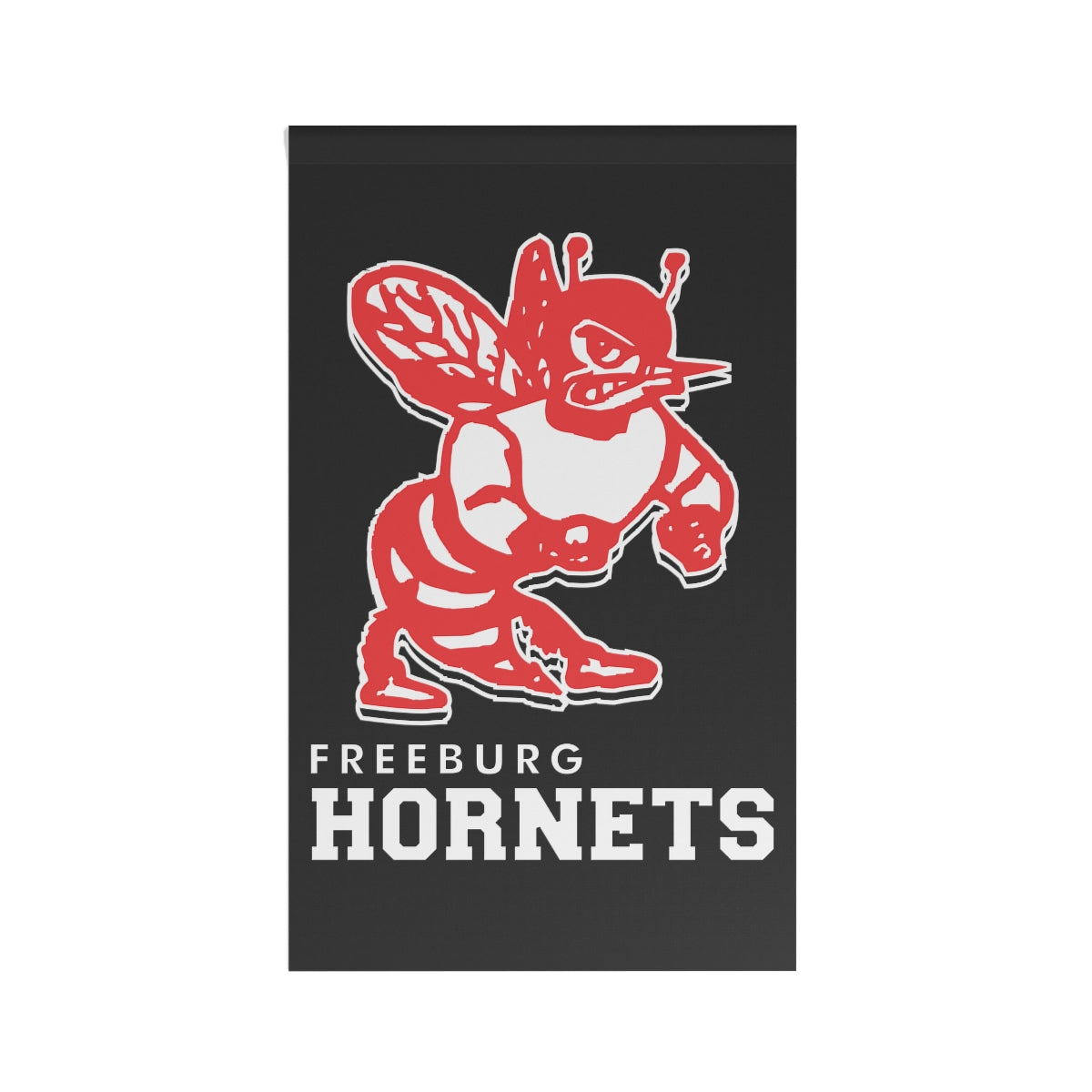 Black Freeburg Hornets House Banner