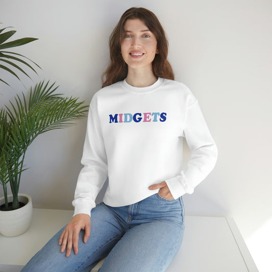 Pink and Blue Midgets Heavyweight Crewneck Sweatshirt