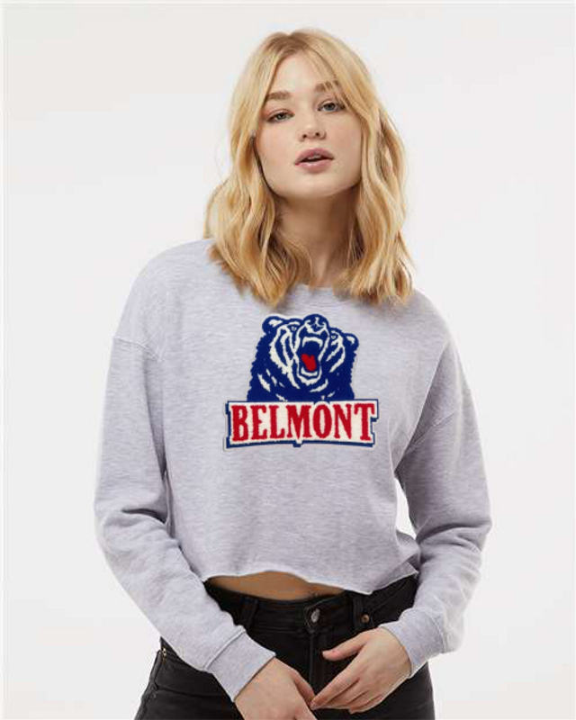 Belmont University Cropped Chenille Hoodie