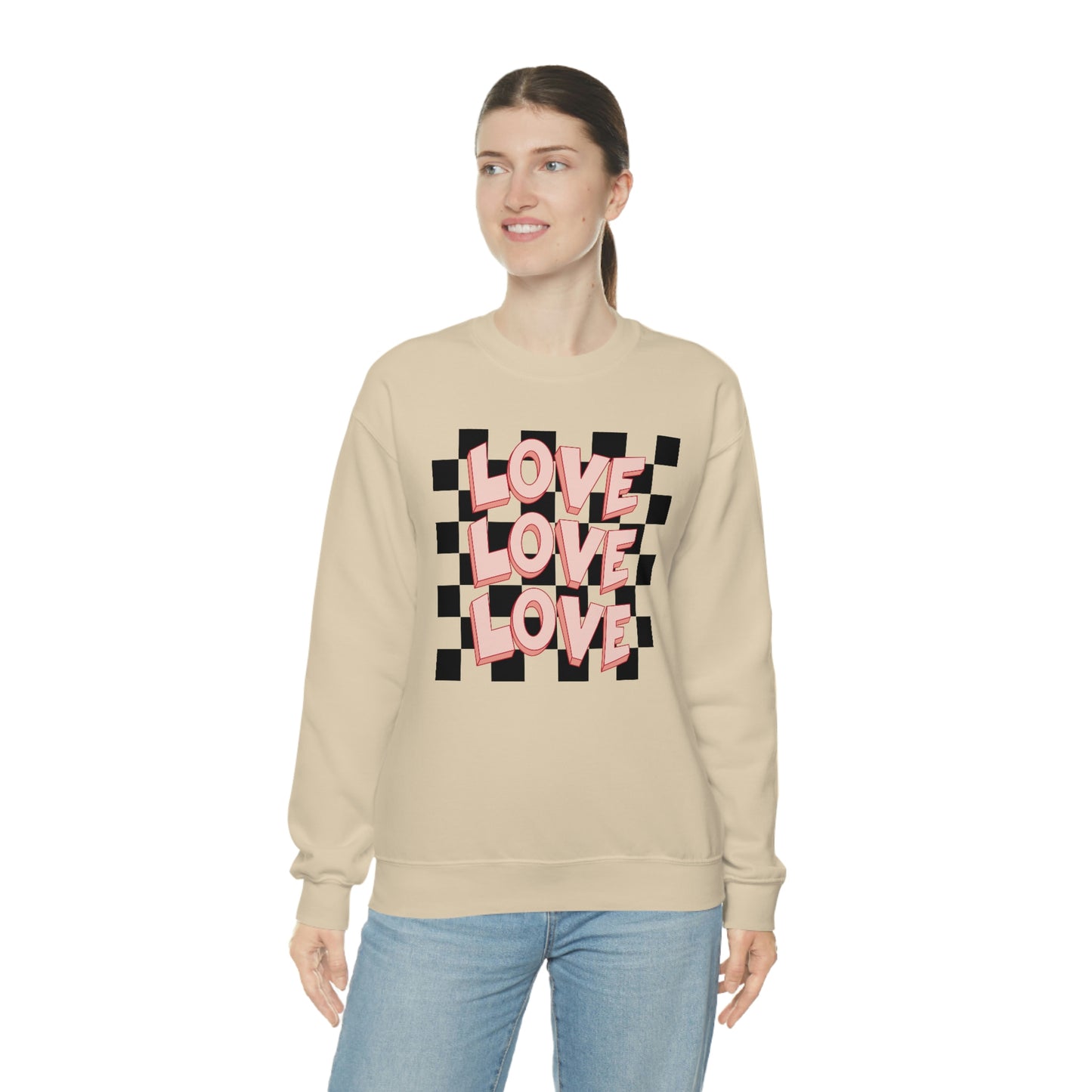 "Love Love Love" Unisex Heavy Blend™ Crewneck Sweatshirt