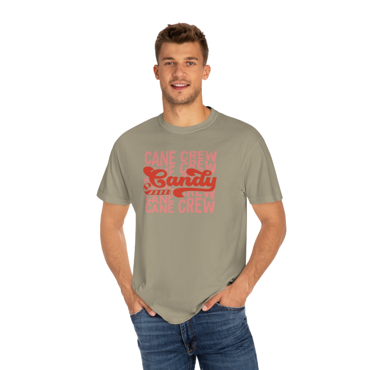 Candy Cane Crew Unisex Garment-Dyed Comfort Colors PREMIUM T-shirt