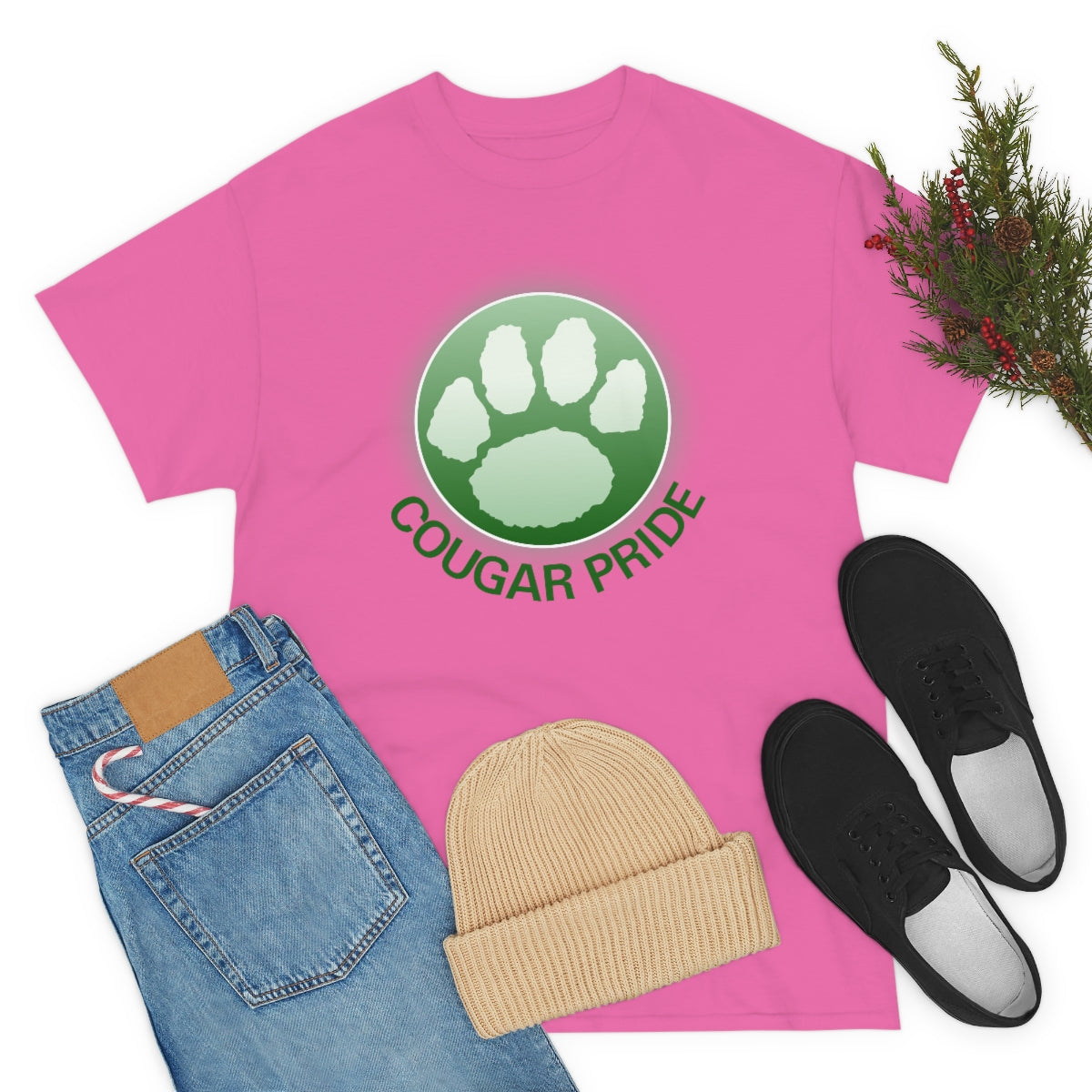 Smithton Cougar Pride Unisex Heavy Cotton Tee