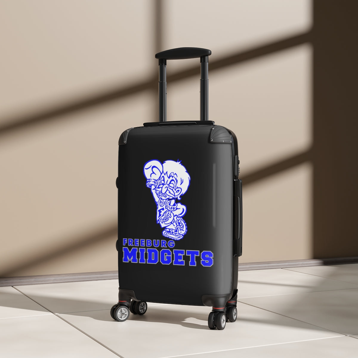 Freeburg Midgets Suitcases - Black Front/ Black Back