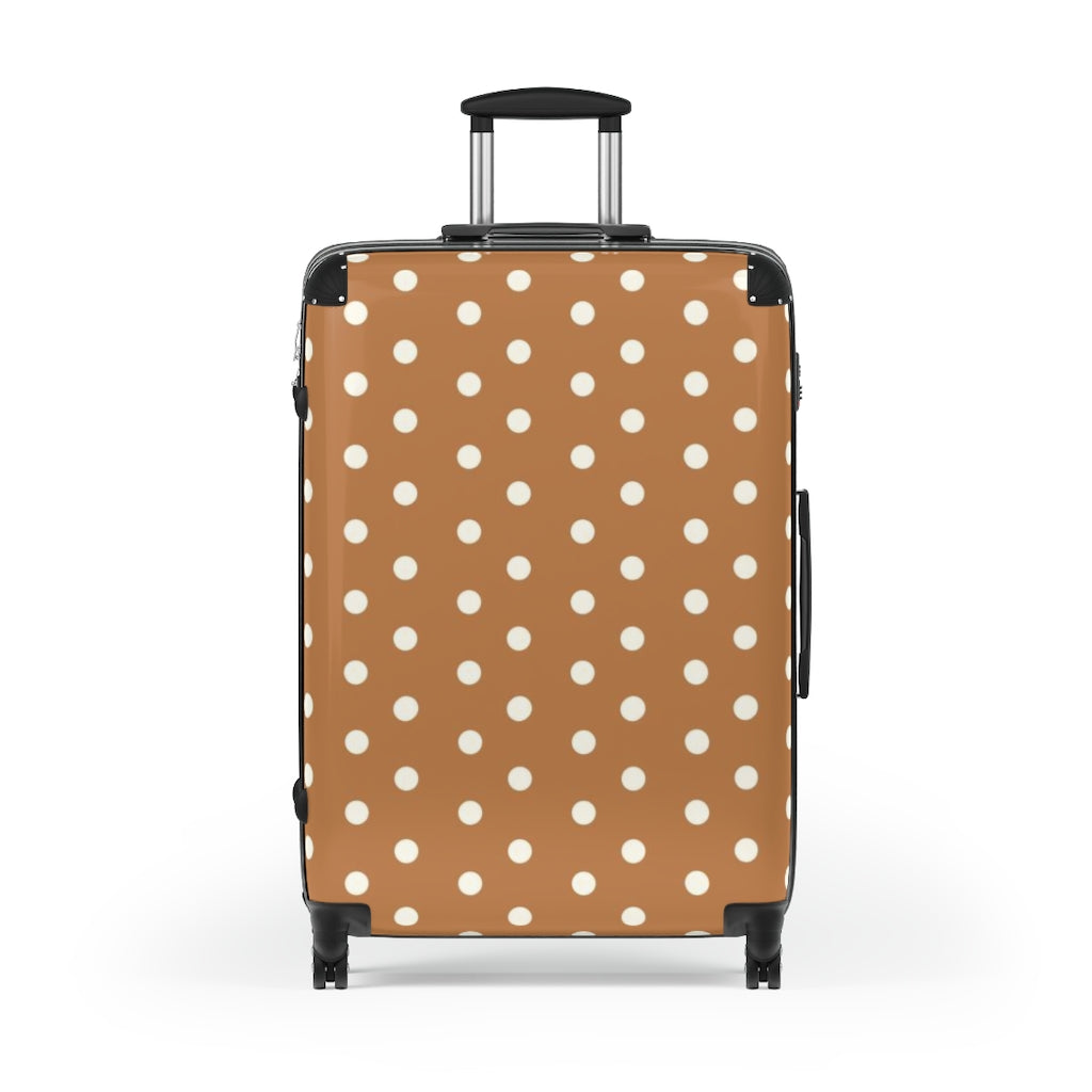 Rustic Polka Dots Suitcases