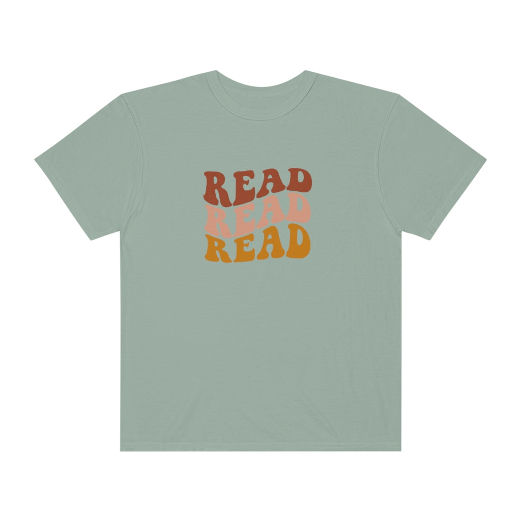 Read Read Read Warm Colors Unisex Garment-Dyed PREMIUM T-shirt