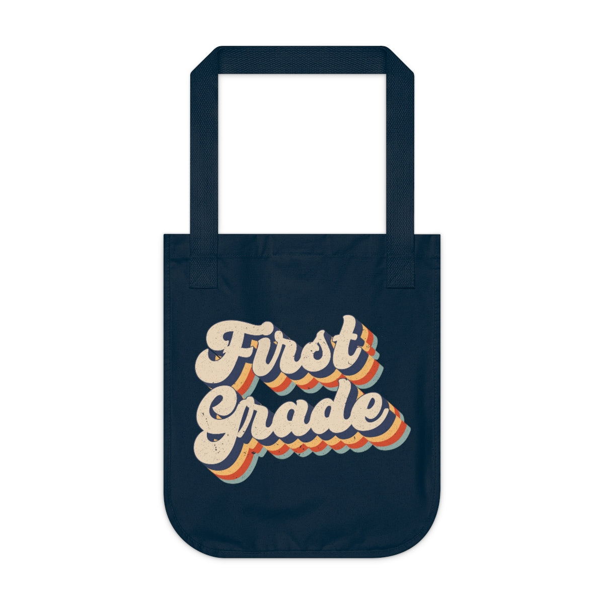 First Grade Organic Canvas Tote Bag