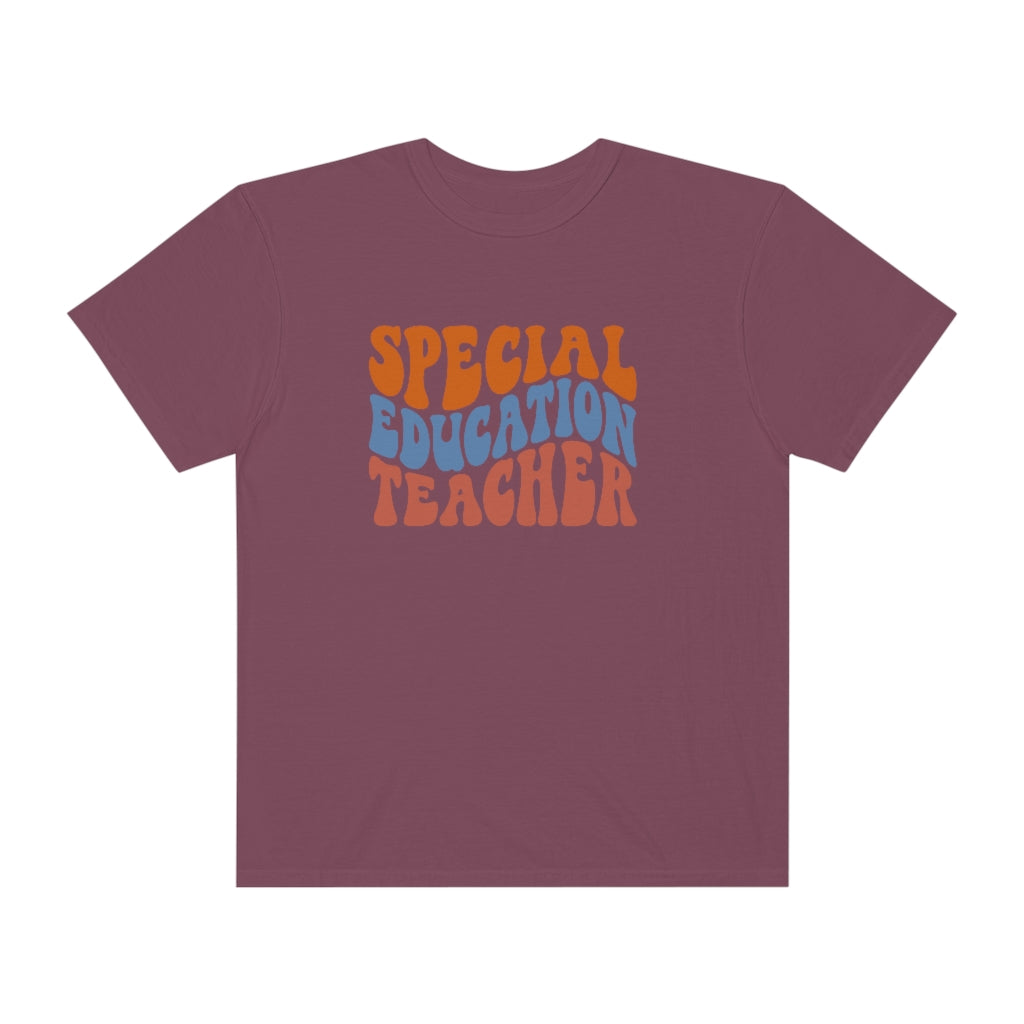 Special Education Teacher Warm Colors Unisex Garment-Dyed PREMIUM T-shirt