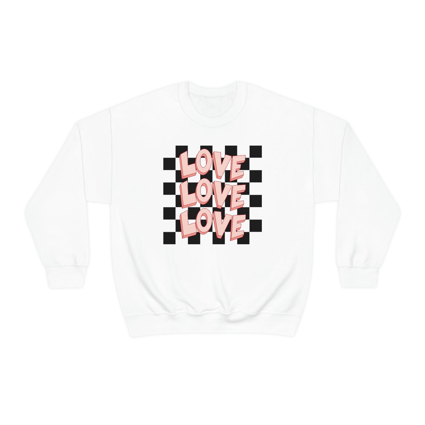 "Love Love Love" Unisex Heavy Blend™ Crewneck Sweatshirt