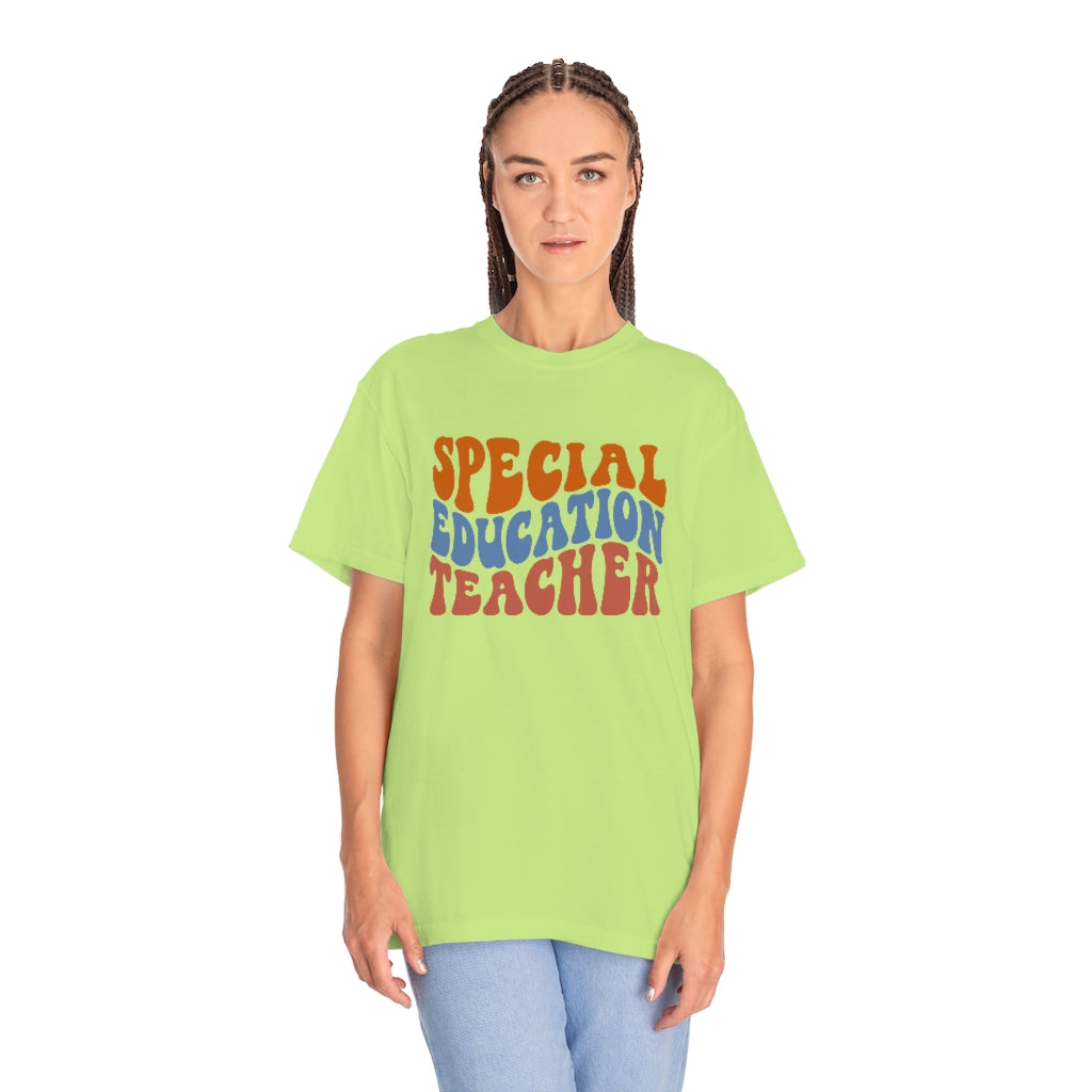 Special Education Teacher Warm Colors Unisex Garment-Dyed PREMIUM T-shirt