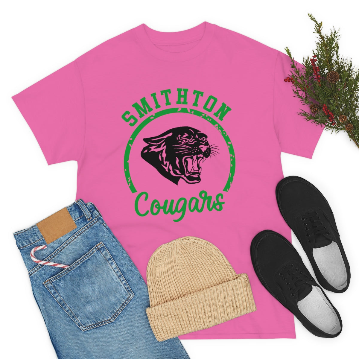 Smithton Cougars Unisex Heavy Cotton Tee