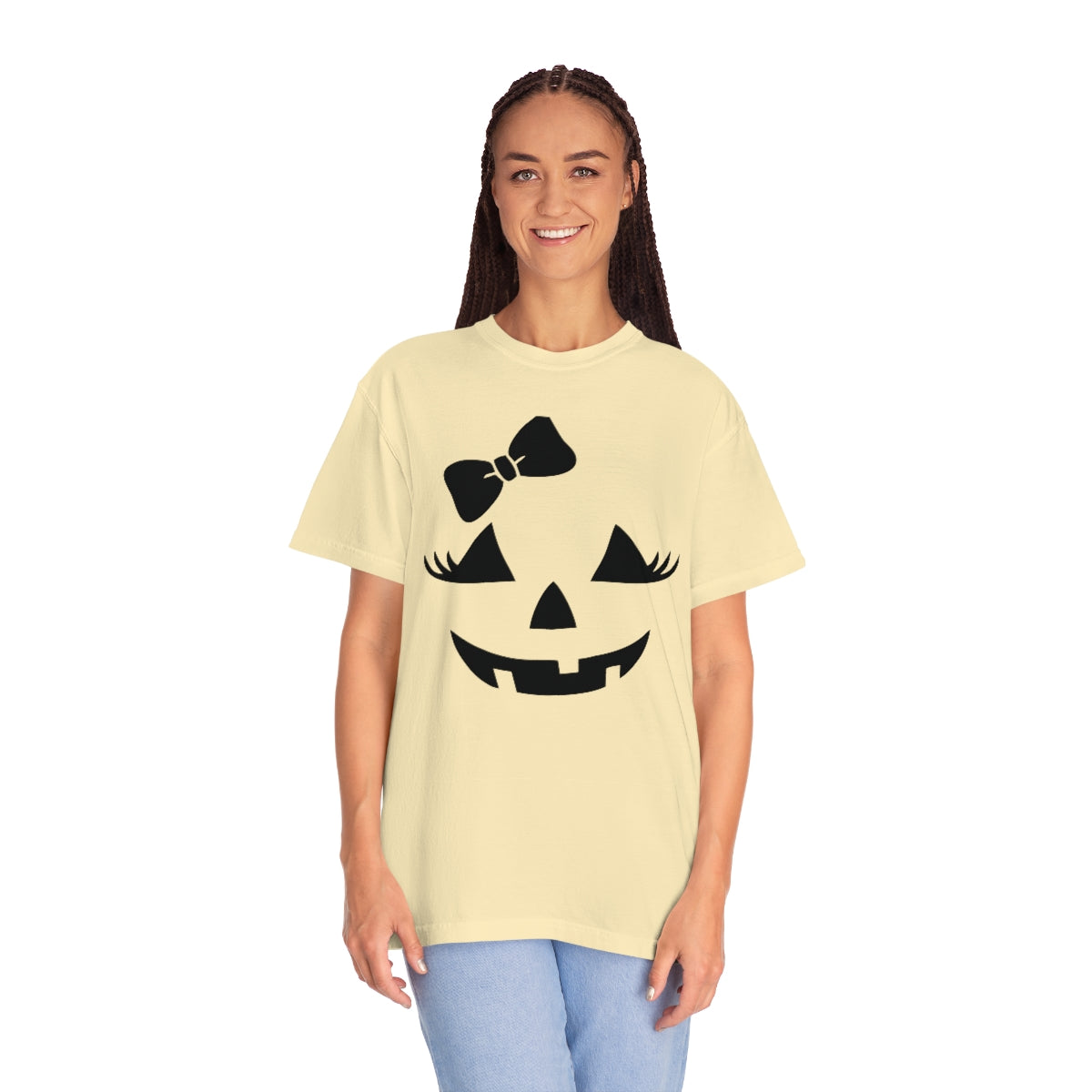 Girl Jack-o-lantern Unisex Garment-Dyed PREMIUM T-shirt