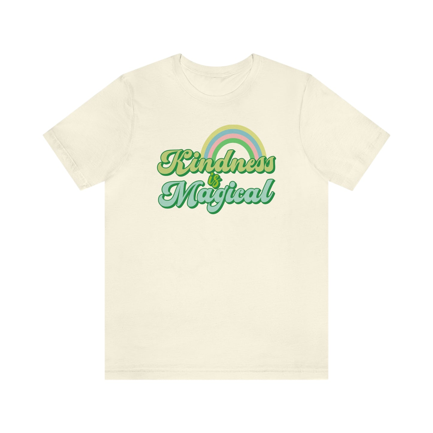 St. Patrick's Day "Kindness is Magical" - Front Side Only Unisex Jersey Short Sleeve Tee