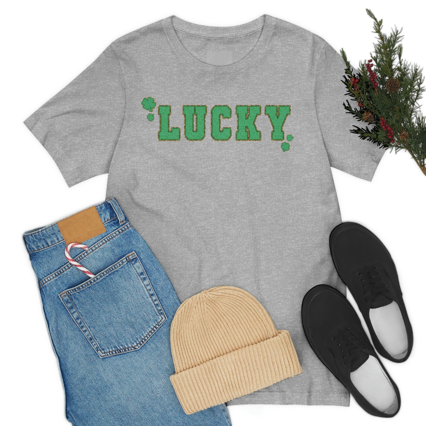 St. Patrick's Day "Lucky" Unisex Jersey Short Sleeve Tee