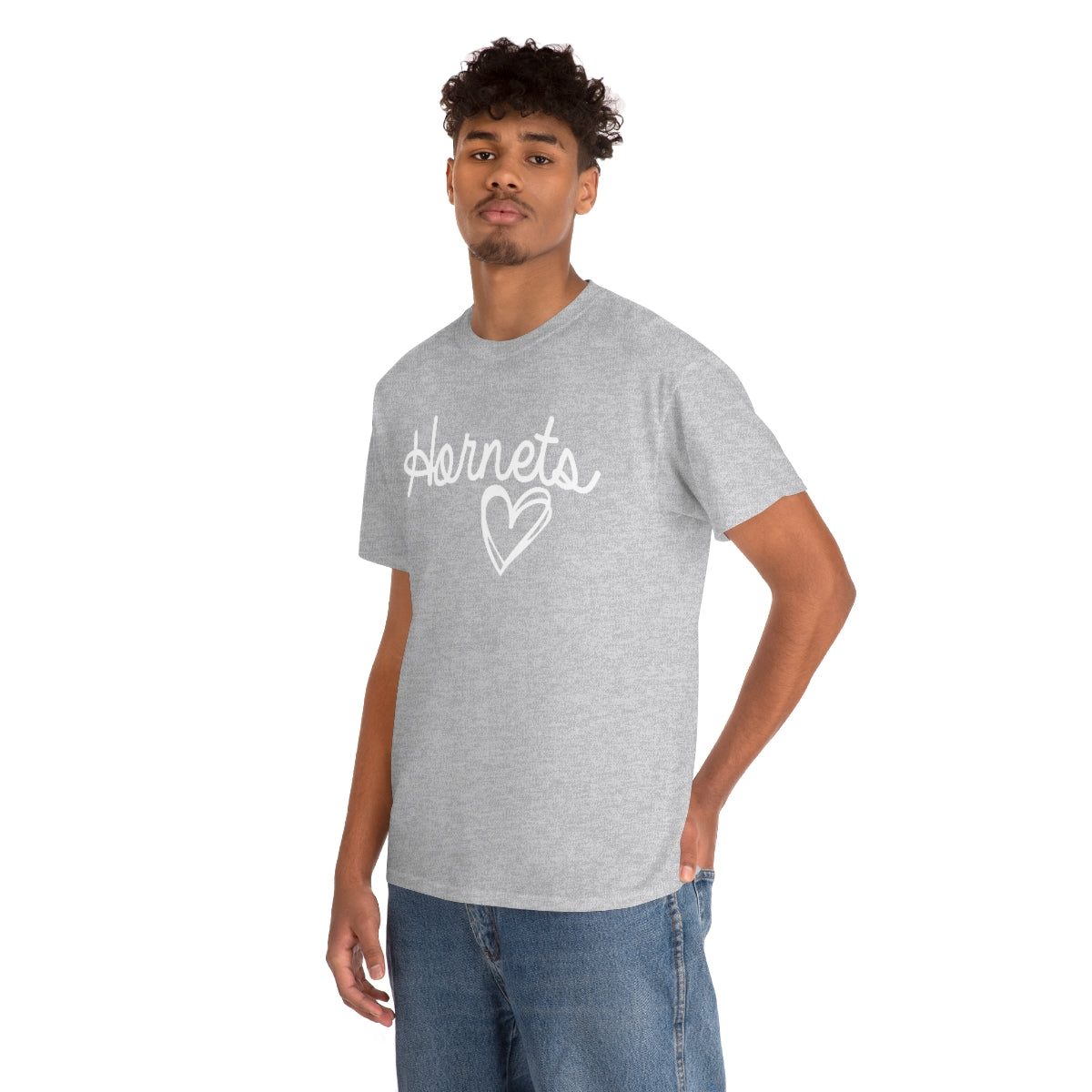 Hornet White Heart Unisex Heavy Cotton Tee