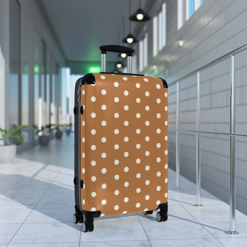 Rustic Polka Dots Suitcases