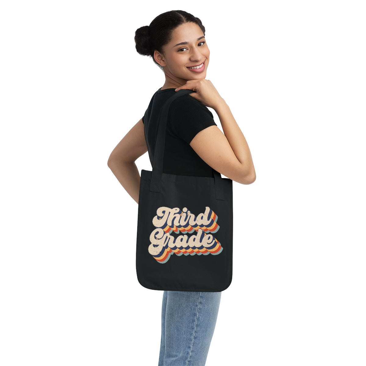 Third Grade Organic Canvas Tote Bag