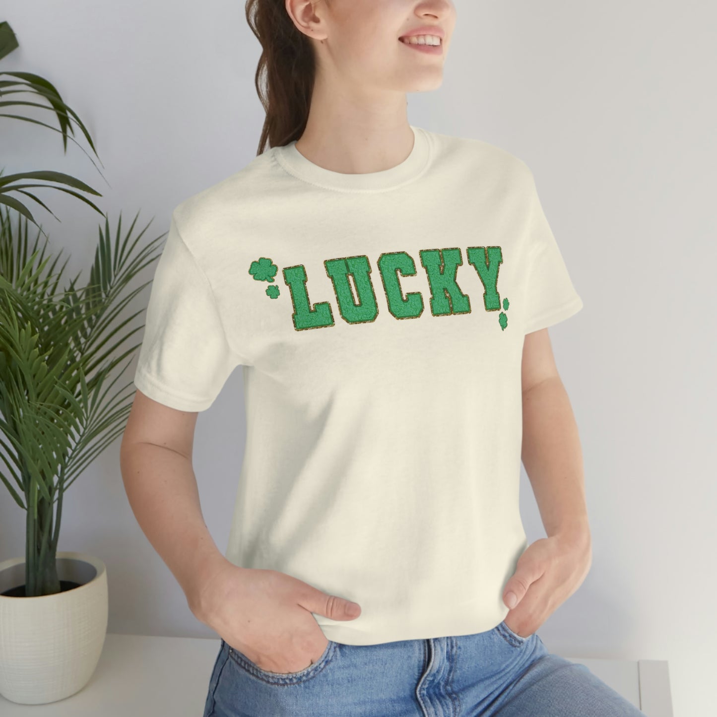 St. Patrick's Day "Lucky" Unisex Jersey Short Sleeve Tee