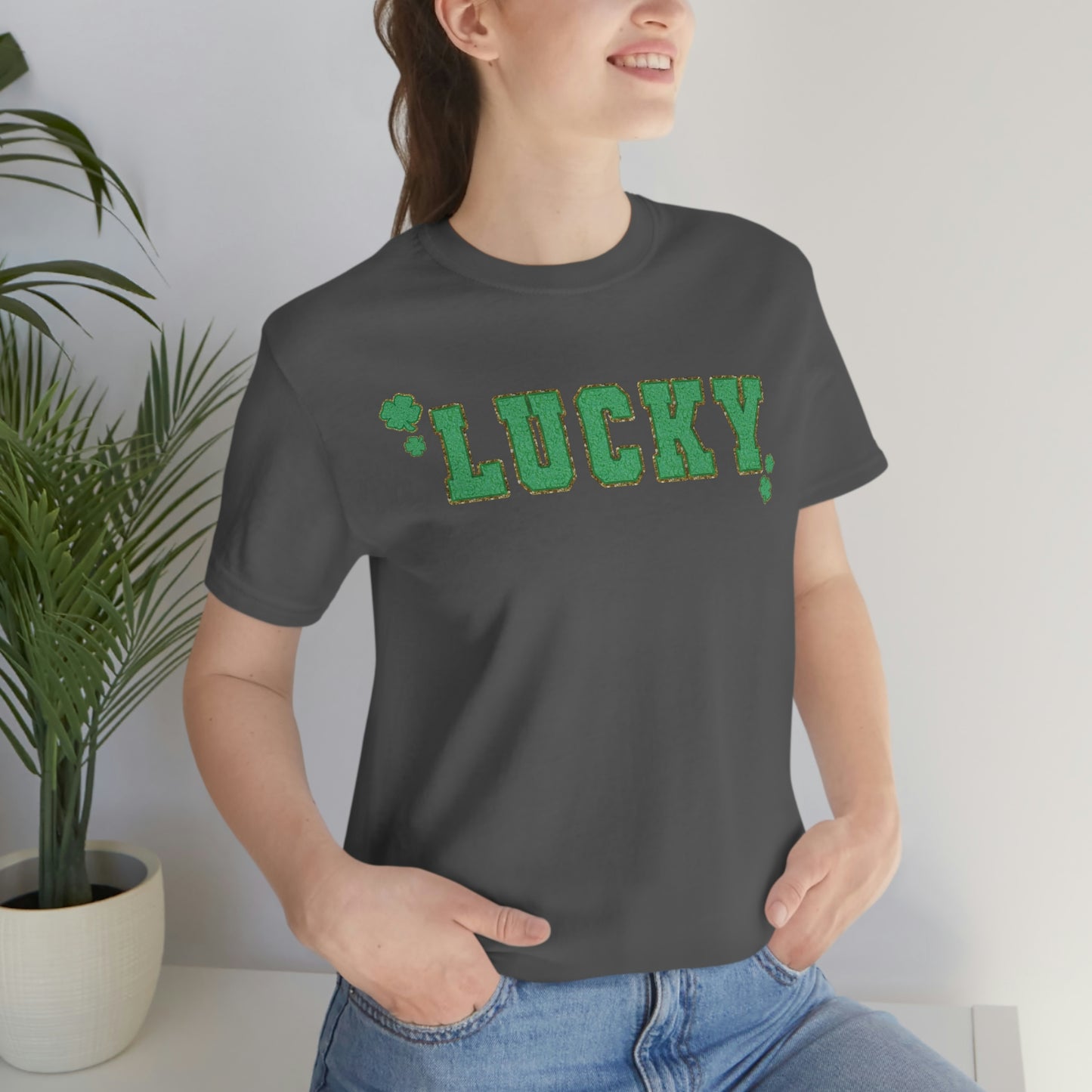 St. Patrick's Day "Lucky" Unisex Jersey Short Sleeve Tee