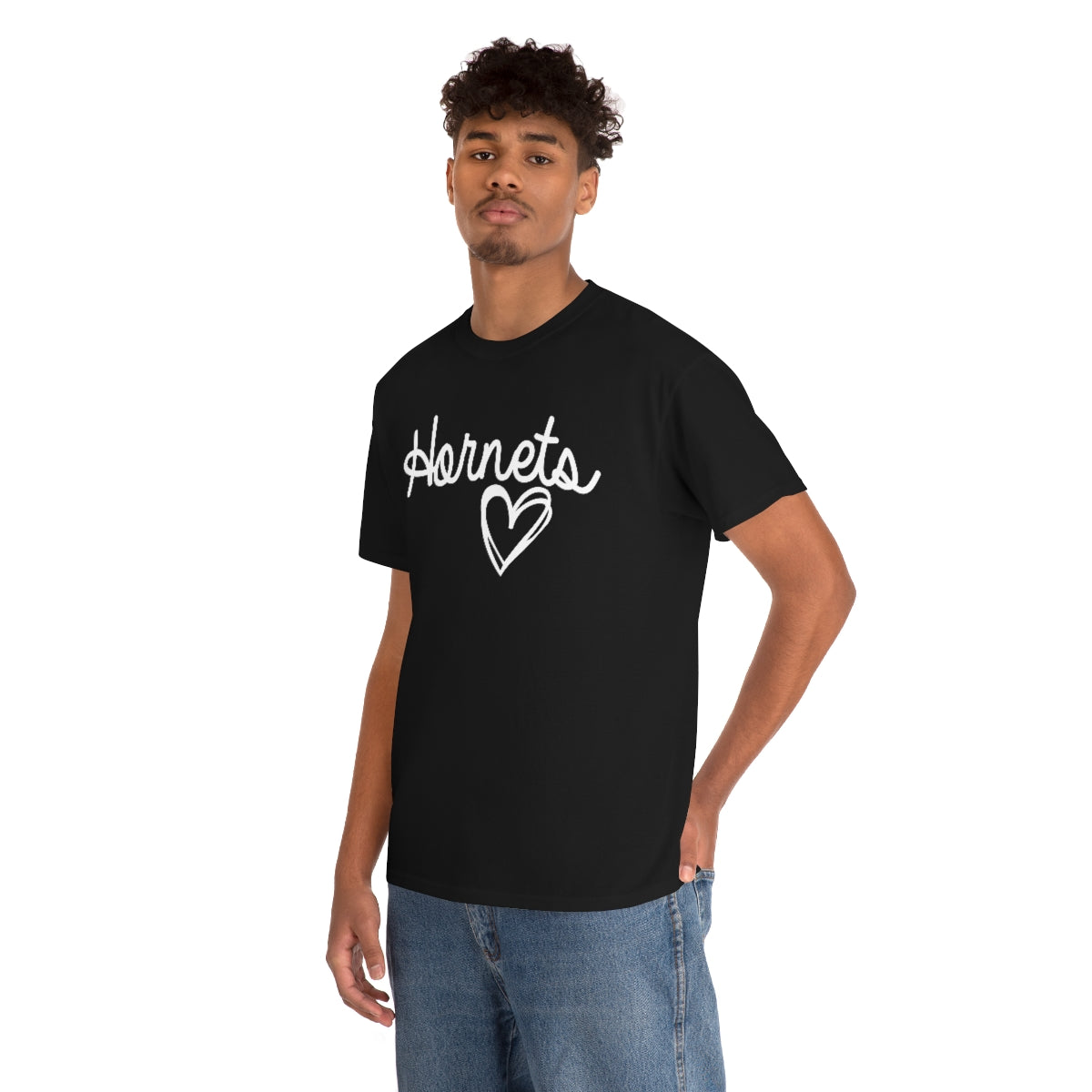 Hornet White Heart Unisex Heavy Cotton Tee