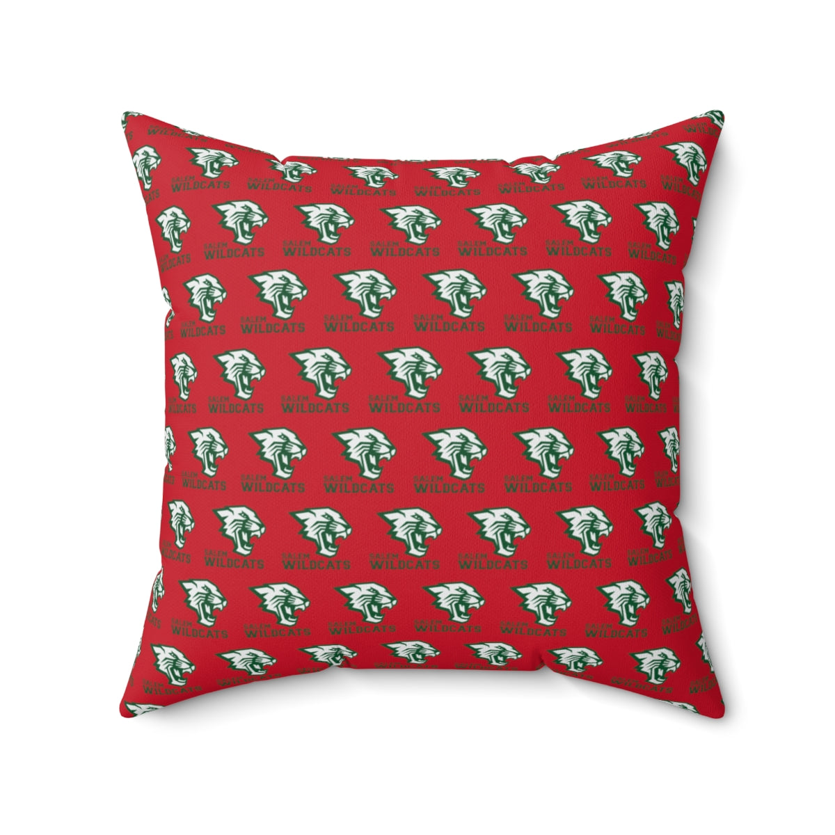 Red Salem Wildcats Spun Polyester Square Pillow