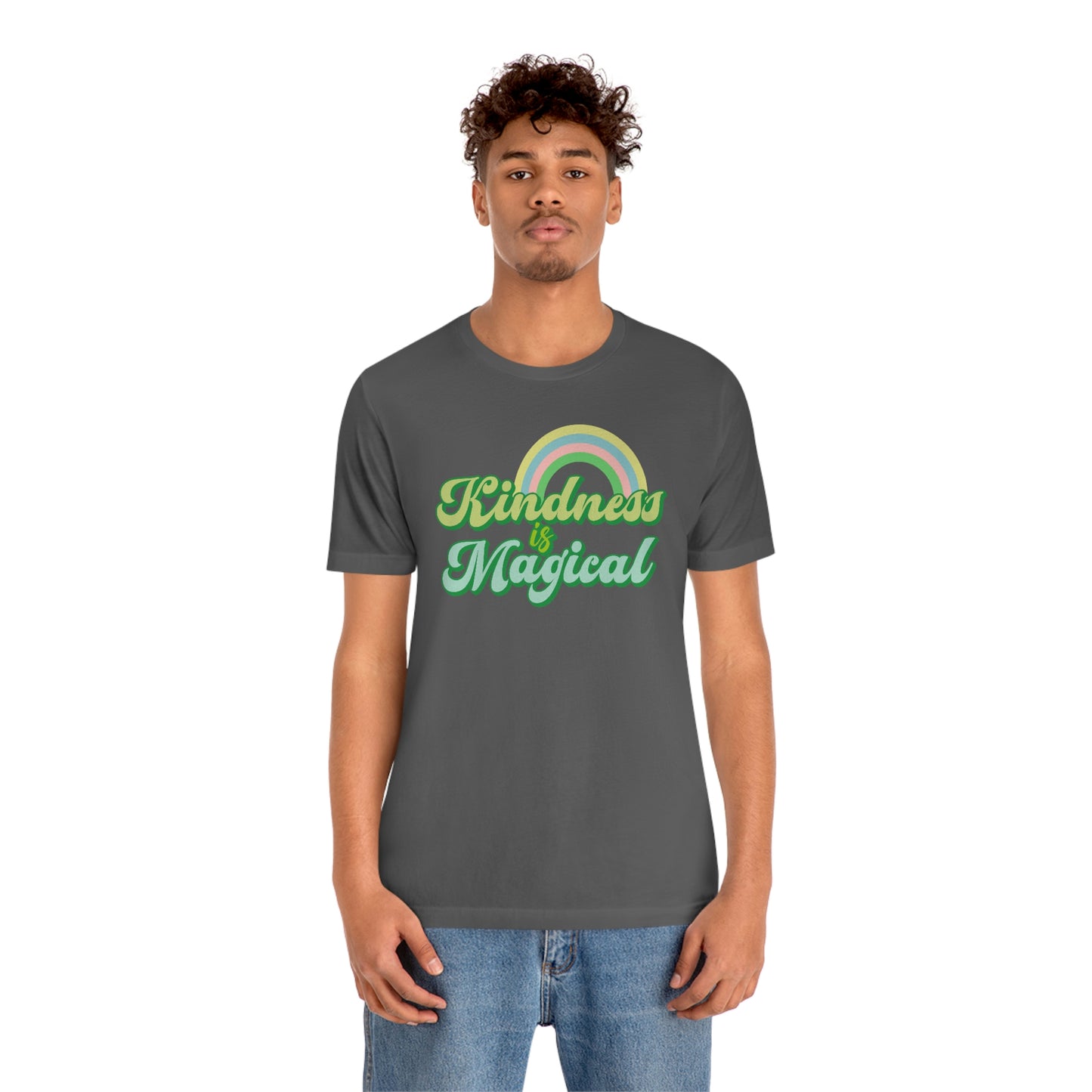 St. Patrick's Day "Kindness is Magical" - Front Side Only Unisex Jersey Short Sleeve Tee