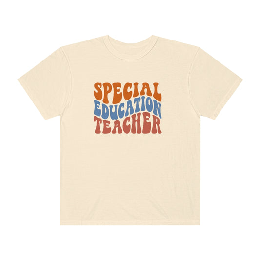 Special Education Teacher Warm Colors Unisex Garment-Dyed PREMIUM T-shirt