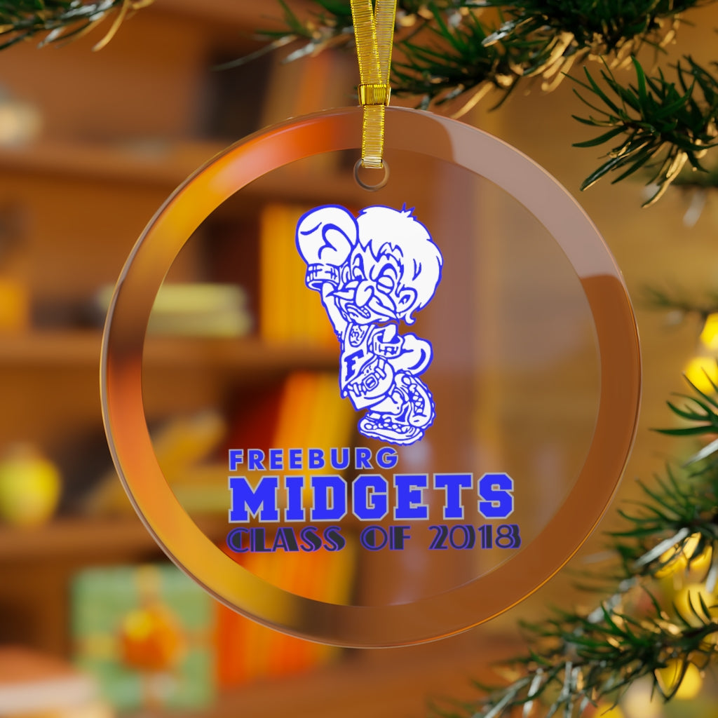 Freeburg Midget Glass Ornament - Class of 2018