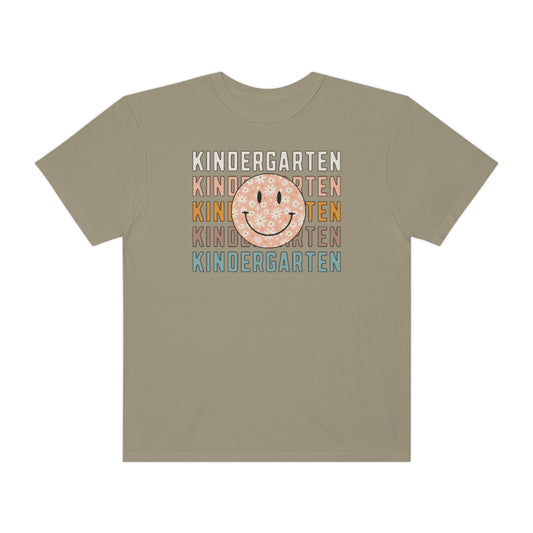 Kindergarten Smiley Face Warm Colors Unisex Garment-Dyed PREMIUM T-shirt