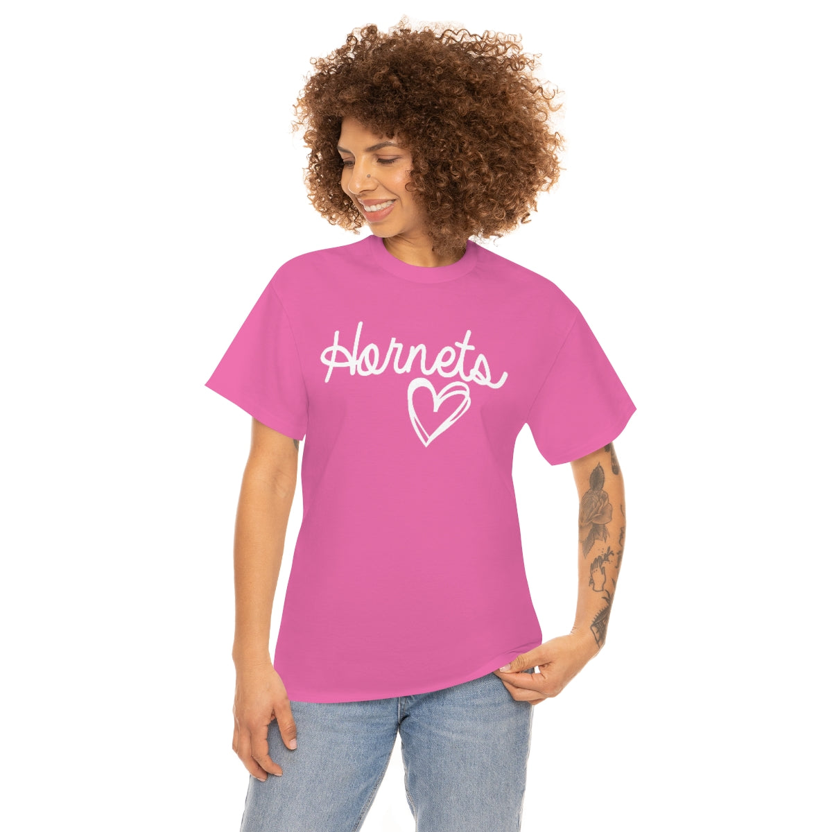 Hornet White Heart Unisex Heavy Cotton Tee