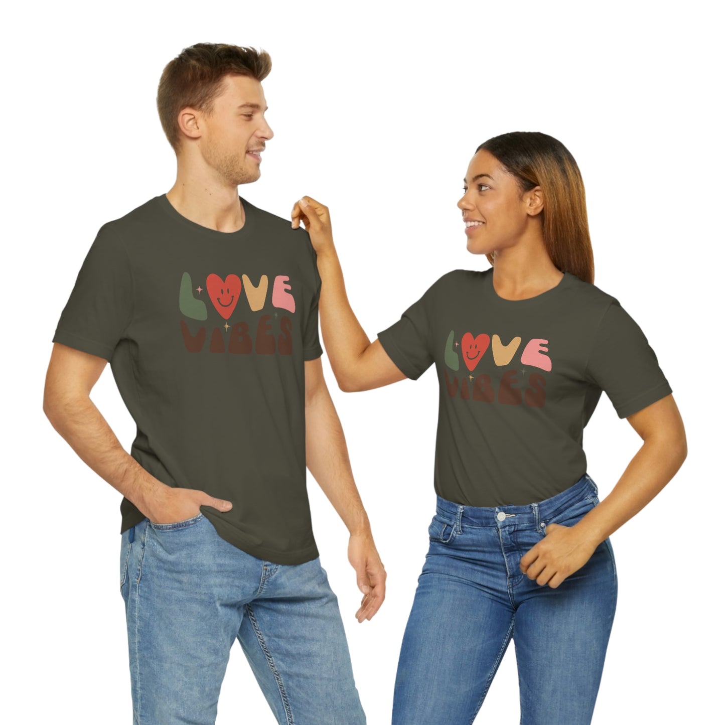 "Love Vibes"  Unisex Jersey Short Sleeve Tee