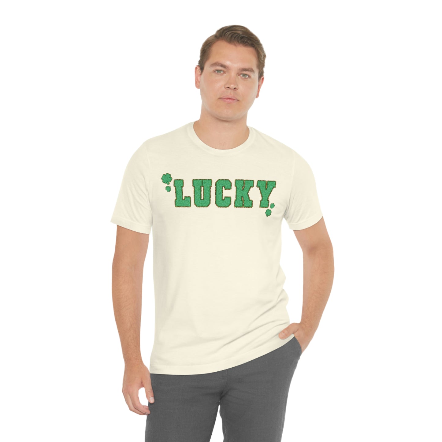 St. Patrick's Day "Lucky" Unisex Jersey Short Sleeve Tee