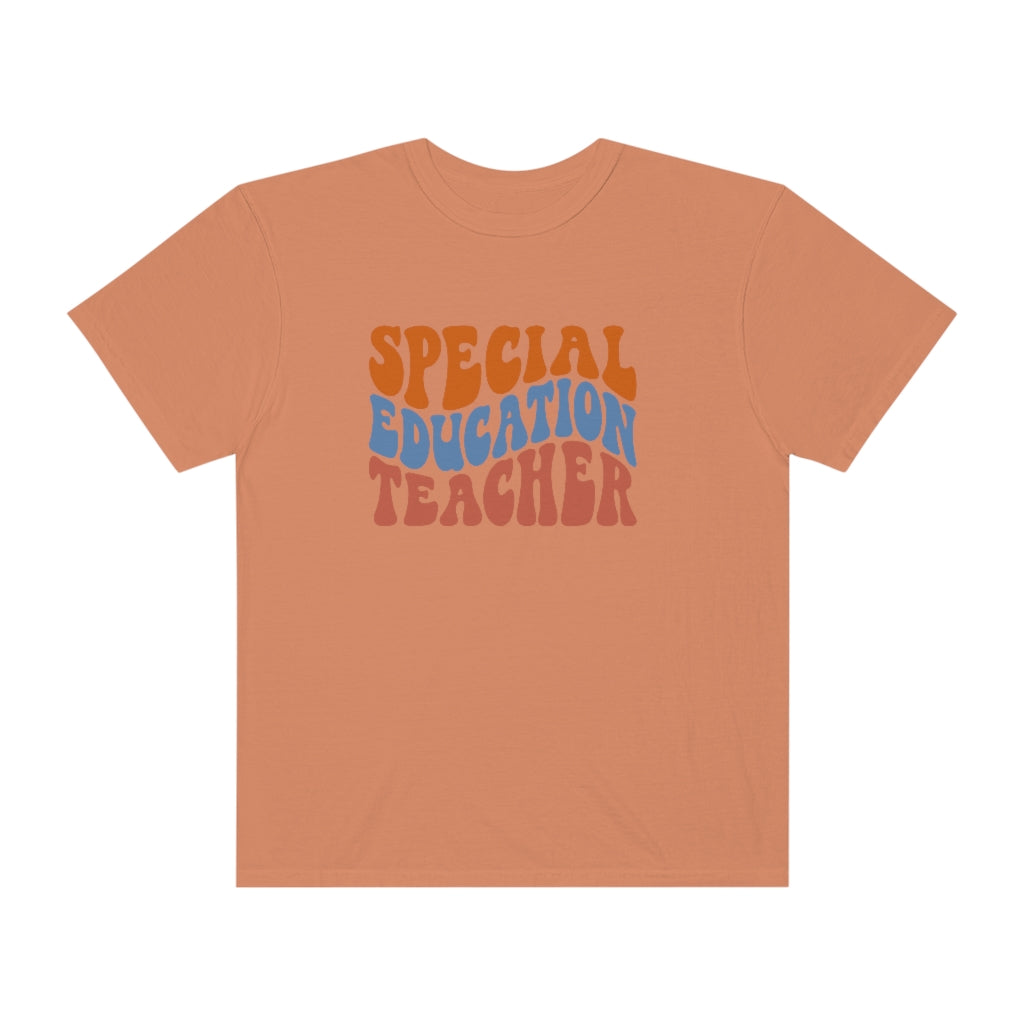 Special Education Teacher Warm Colors Unisex Garment-Dyed PREMIUM T-shirt