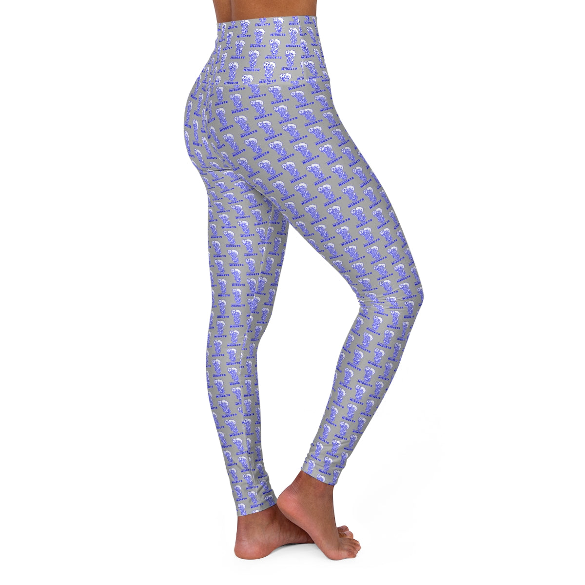 Freeburg Midget High Waisted Gray Yoga Leggings