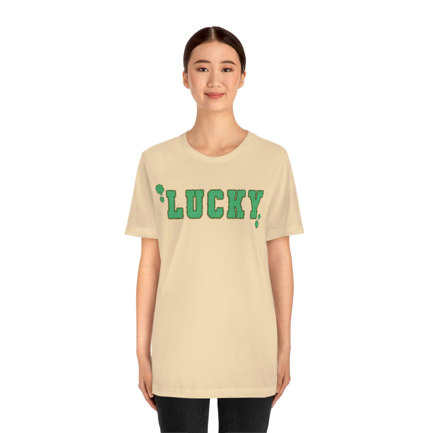 St. Patrick's Day "Lucky" Unisex Jersey Short Sleeve Tee