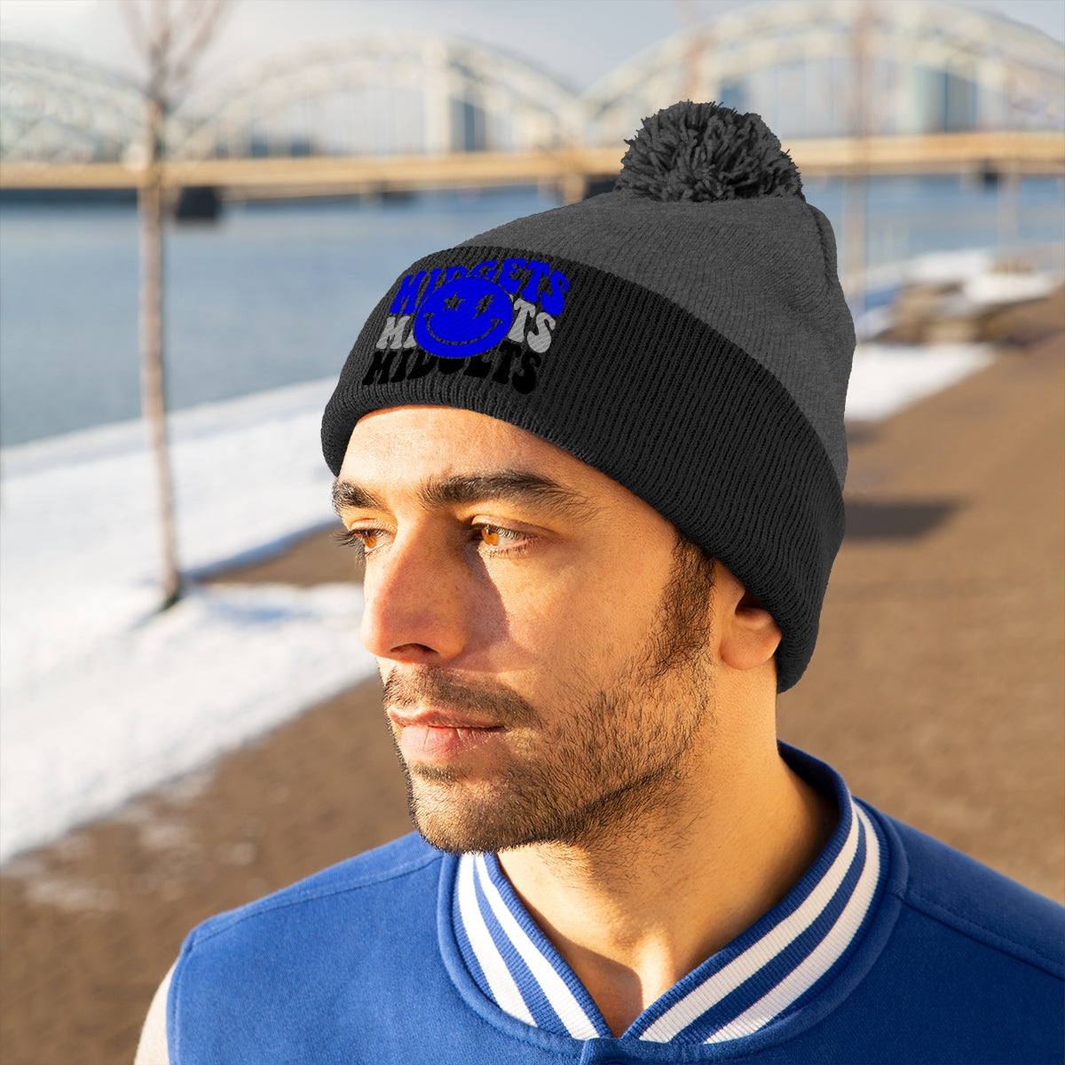 Freeburg Midget Lightning Pom Pom Beanie