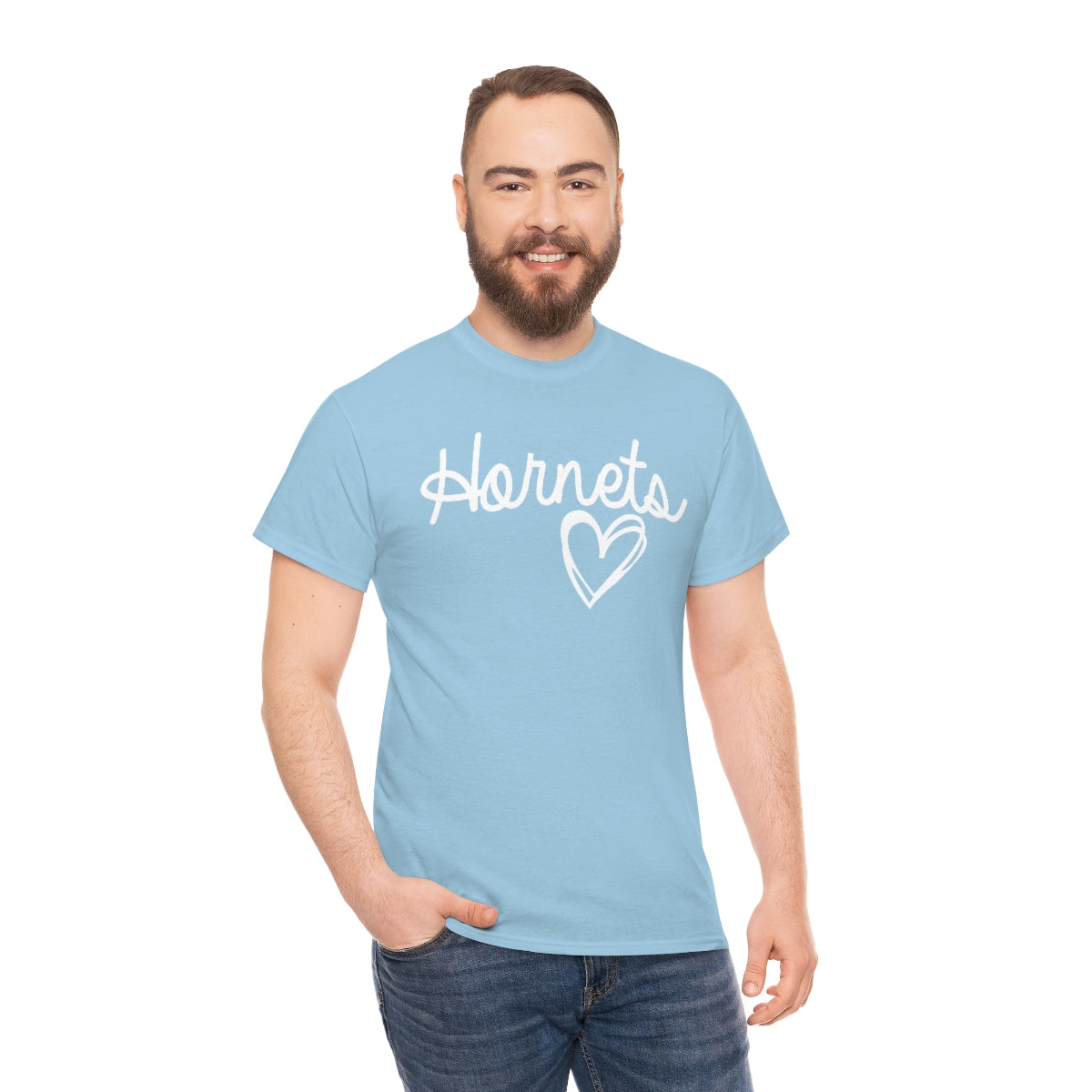 Hornet White Heart Unisex Heavy Cotton Tee