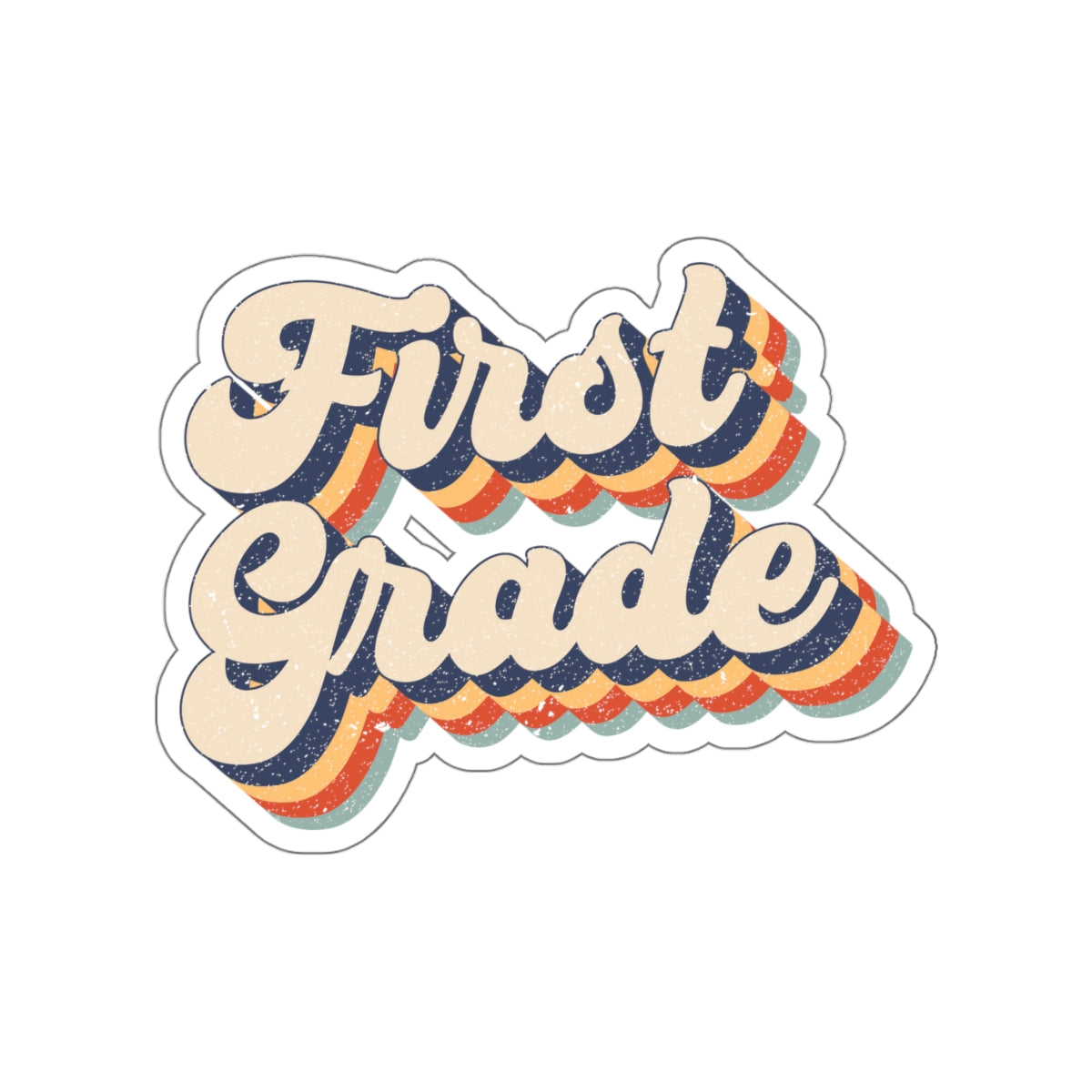 First Grade Teacher Die-Cut Stickers