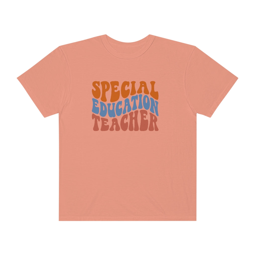 Special Education Teacher Warm Colors Unisex Garment-Dyed PREMIUM T-shirt