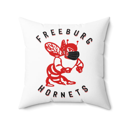 Freeburg Masked Hornet Spun Polyester Square Pillow