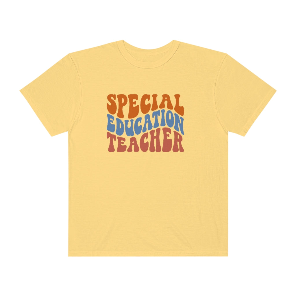 Special Education Teacher Warm Colors Unisex Garment-Dyed PREMIUM T-shirt