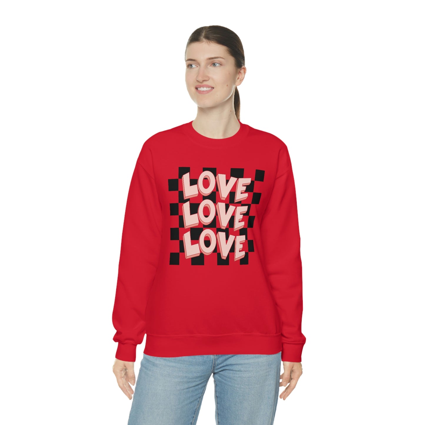 "Love Love Love" Unisex Heavy Blend™ Crewneck Sweatshirt