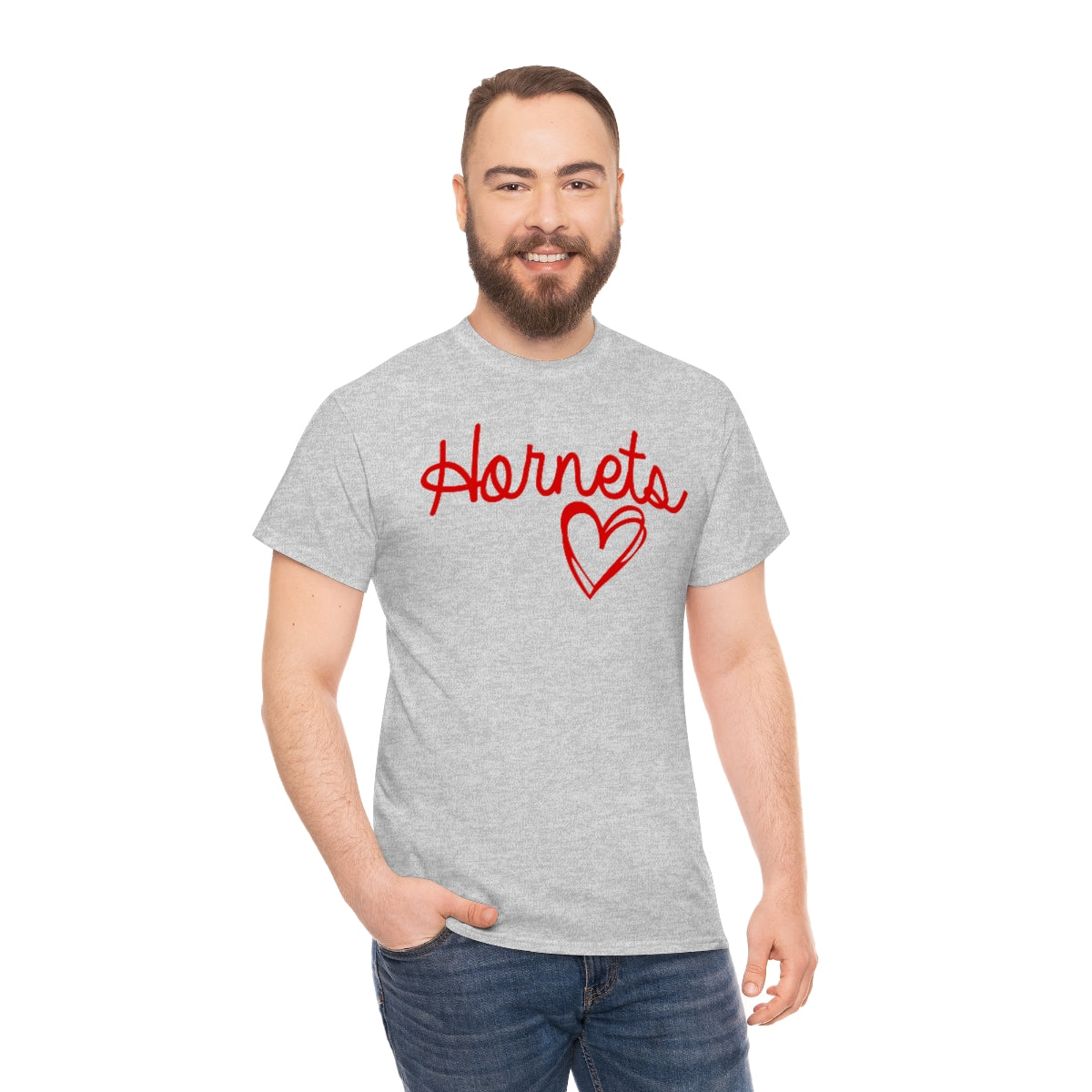 Hornet Heart Unisex Heavy Cotton Tee