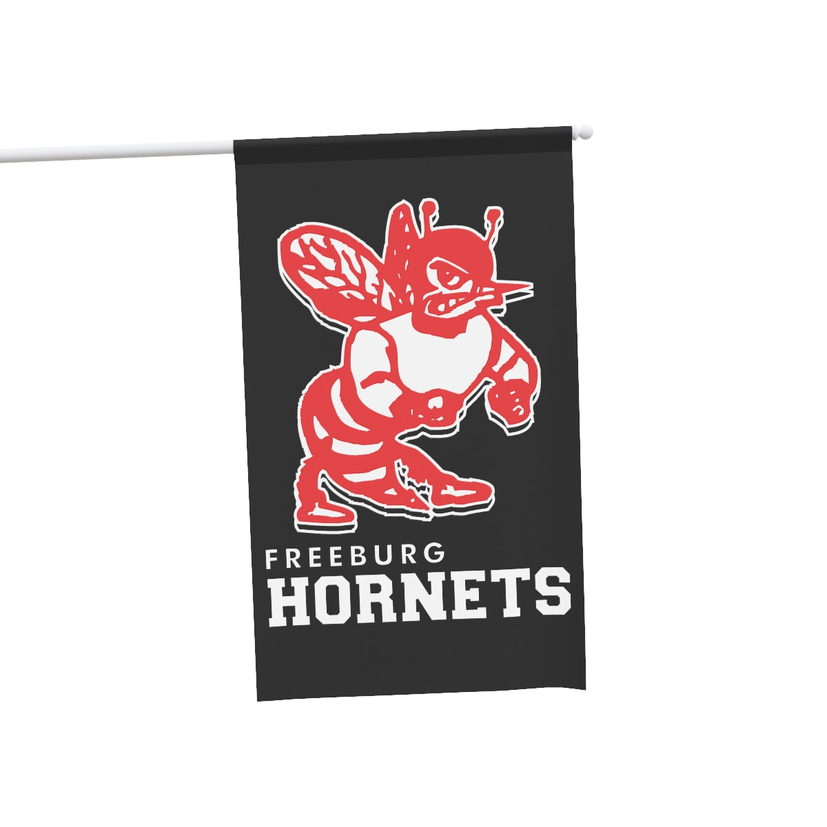 Black Freeburg Hornets House Banner