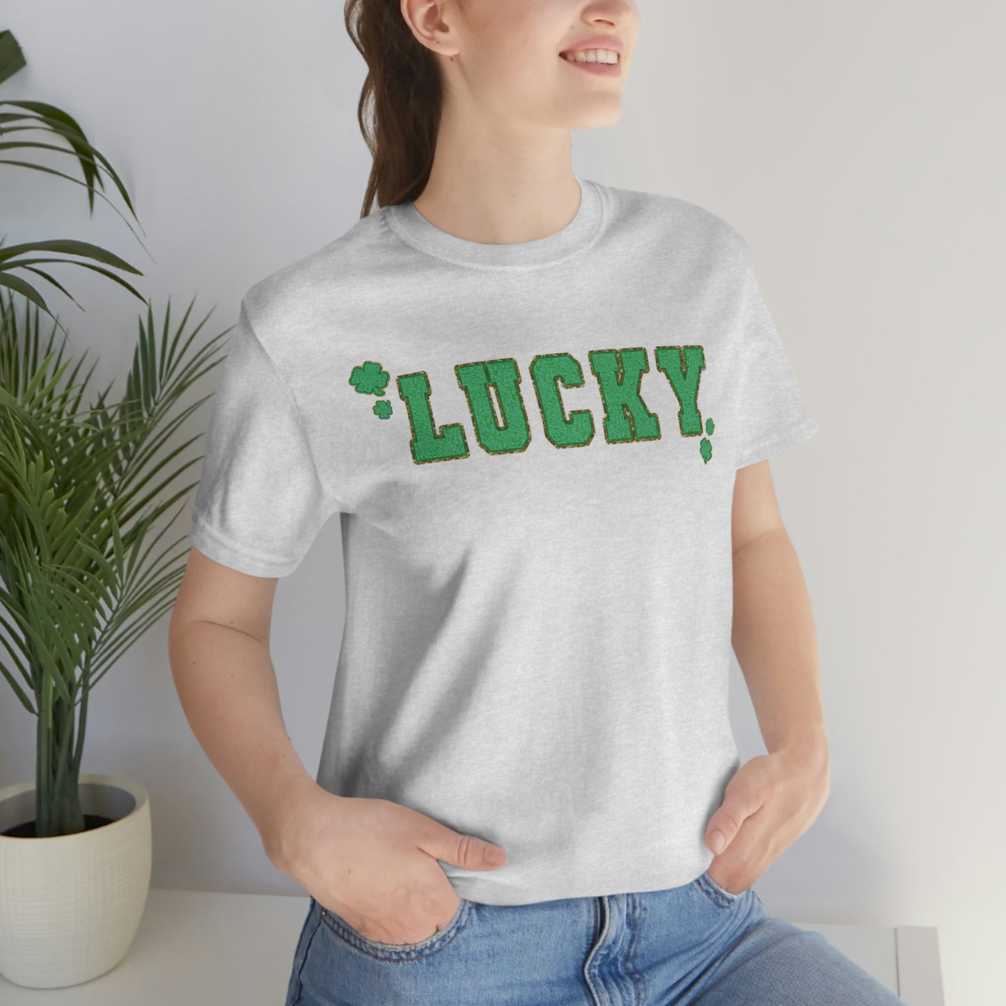 St. Patrick's Day "Lucky" Unisex Jersey Short Sleeve Tee