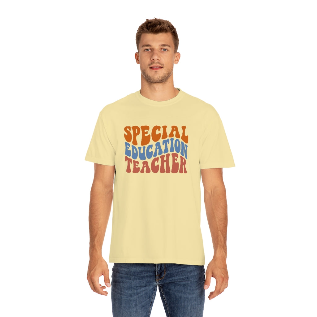 Special Education Teacher Warm Colors Unisex Garment-Dyed PREMIUM T-shirt