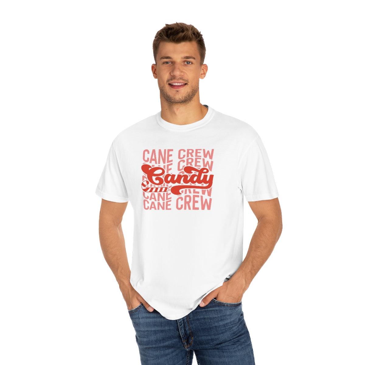 Candy Cane Crew Unisex Garment-Dyed Comfort Colors PREMIUM T-shirt