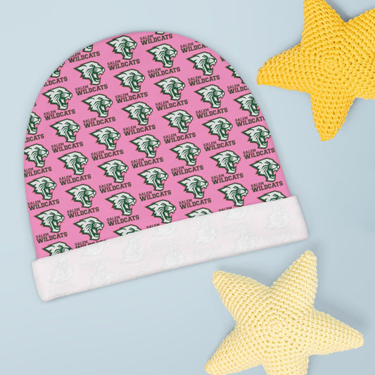 Pink Salem Wildcats Baby Beanie