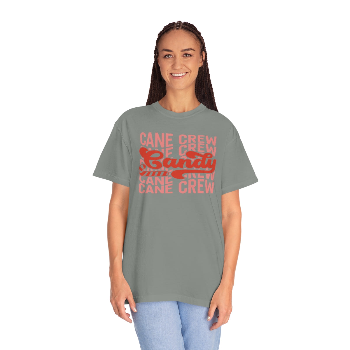 Candy Cane Crew Unisex Garment-Dyed Comfort Colors PREMIUM T-shirt